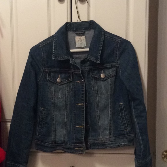 girls denim jacket size 10